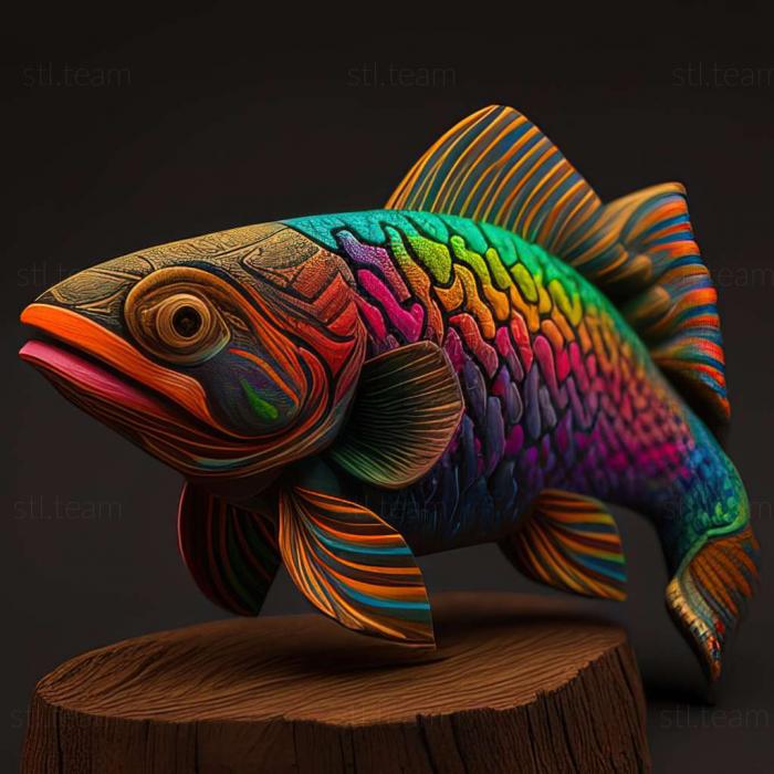 Animals Rainbow melanotenia Maccallocha fish